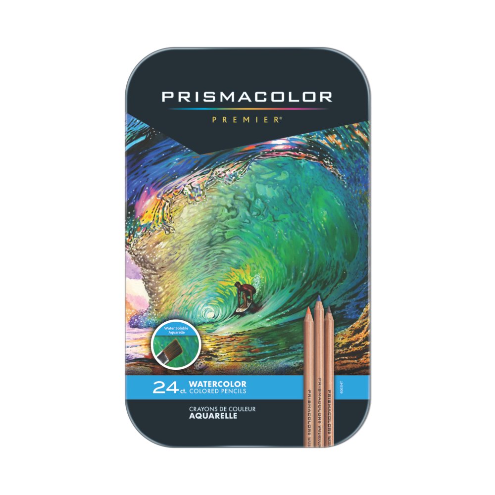 NEW Prismacolor Watercolor Pencils 24 Water-Soluble Colored Pencils Wet or  Dry