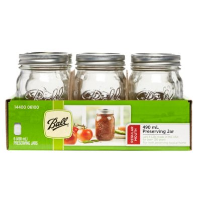 12 Count Regular Mouth 32 oz Ball Glass Mason Jars with Lids & Bands 