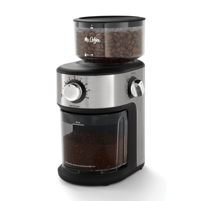 MR. COFFEE BMX3 Black 4.5 oz. Burr Mill Coffee Grinder 