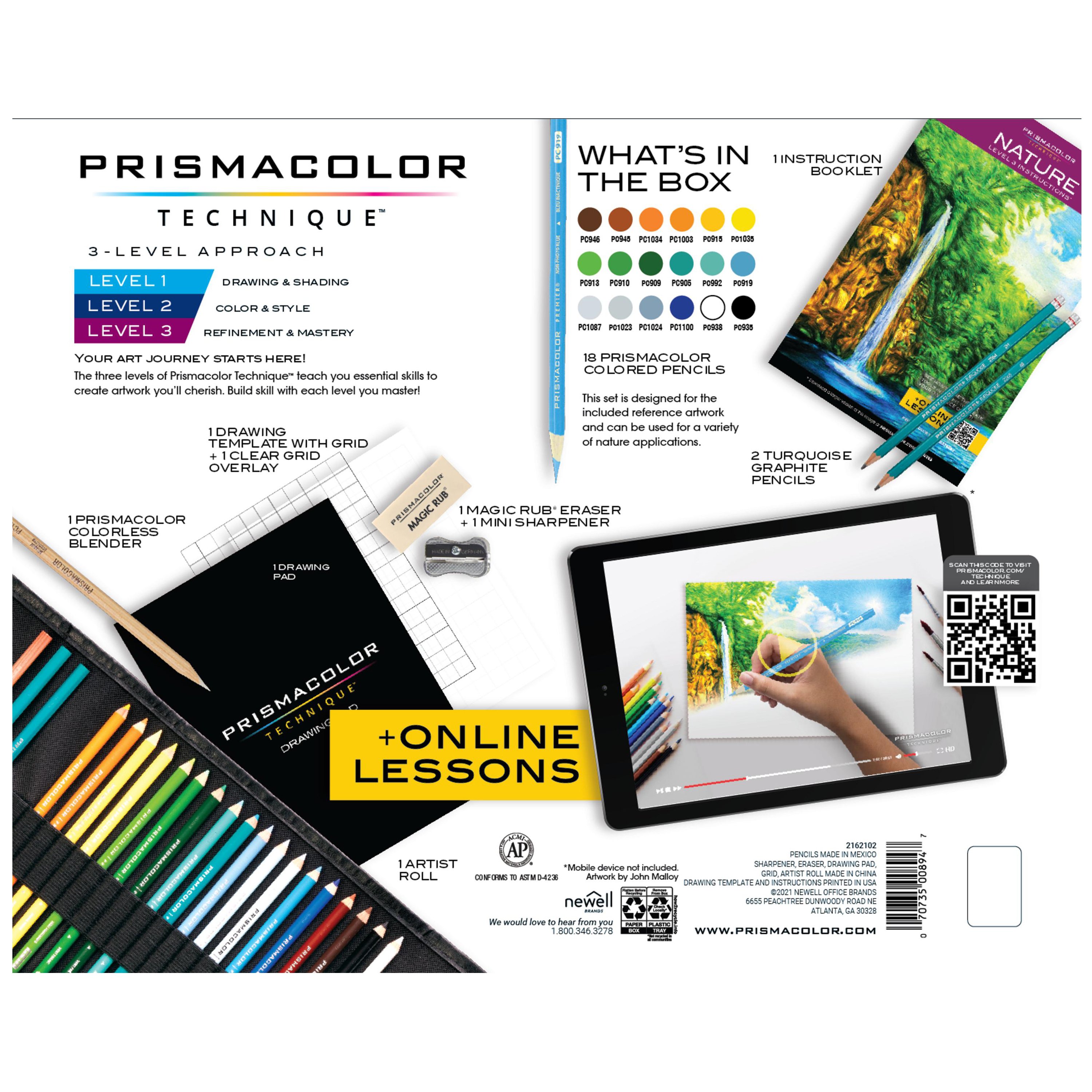 Prismacolor Premier Accessory Set, Includes Colorless Blender Pencils (2  Piece), Premier Pencil Sharpener(1 Piece) & Magic Rub Erasers (3 Piece)