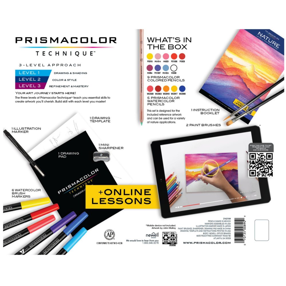  Prismacolor Technique Digital Art Lessons, Nature