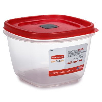 EasyFindLids™ with Vents Medium Container, Square