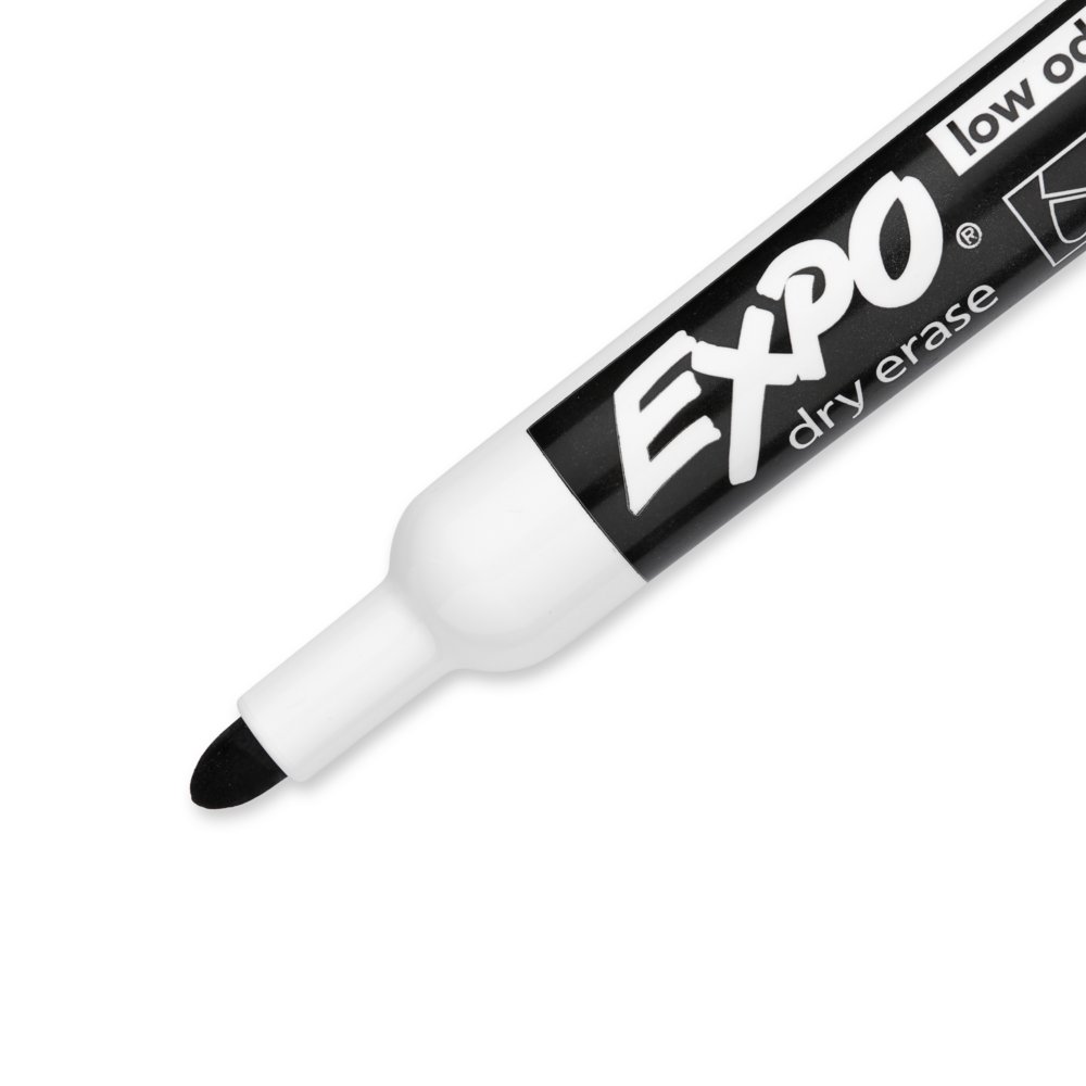 EXPO Low Odor Dry Erase Marker Chisel Tip Blue Dozen 80003