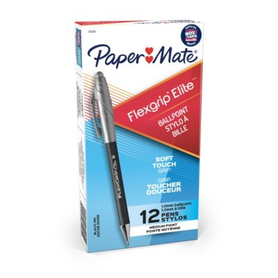 Paper Mate FlexGrip Retractable Ballpoint Pens, Medium Point (1.0mm)