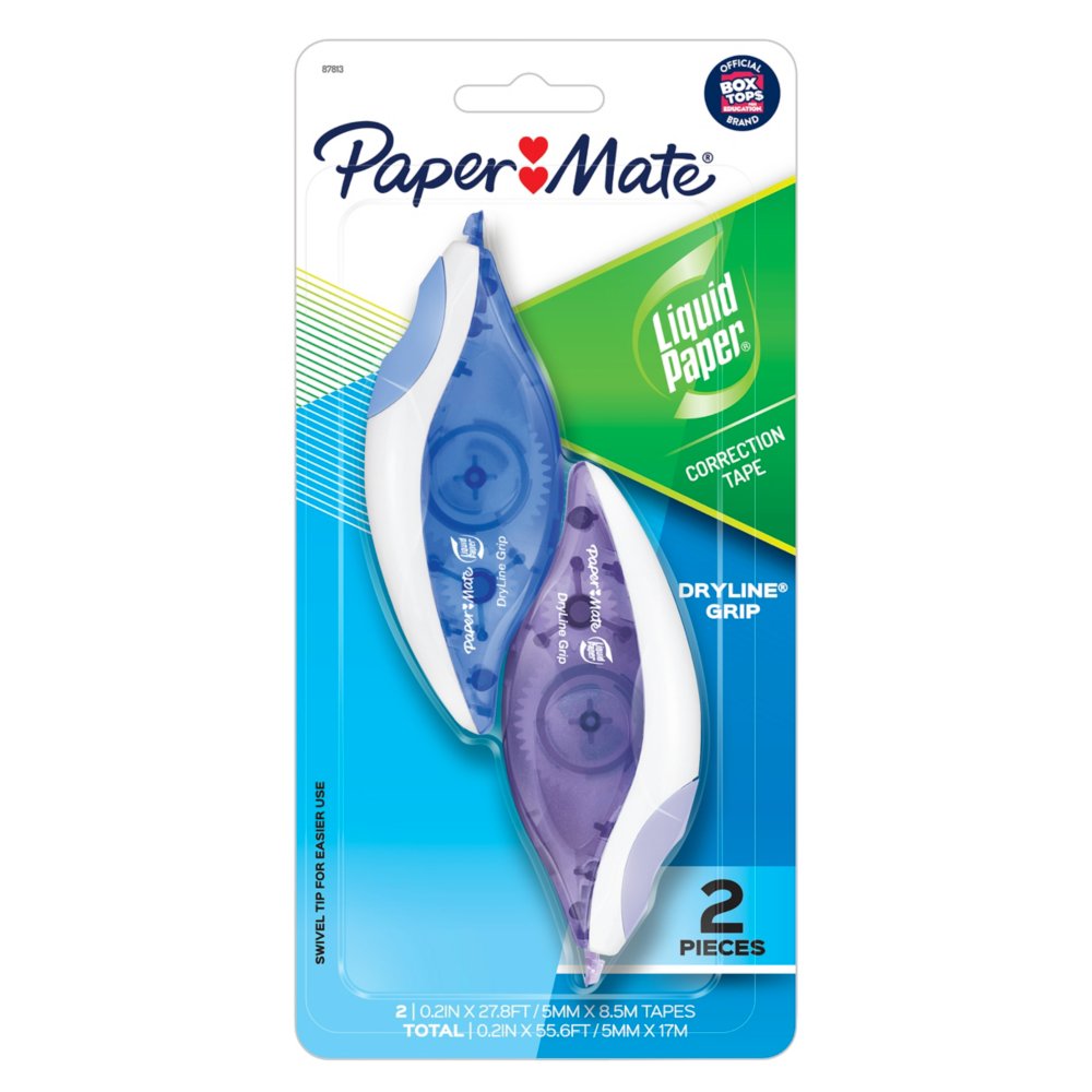 Paper:Mate Ruban correcteur DRYLINE GRIP I-Mini blister de 3