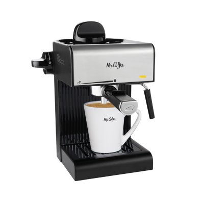 Mr. Coffee® Café 20-Ounce Steam Automatic Espresso and Cappuccino Machine, Black