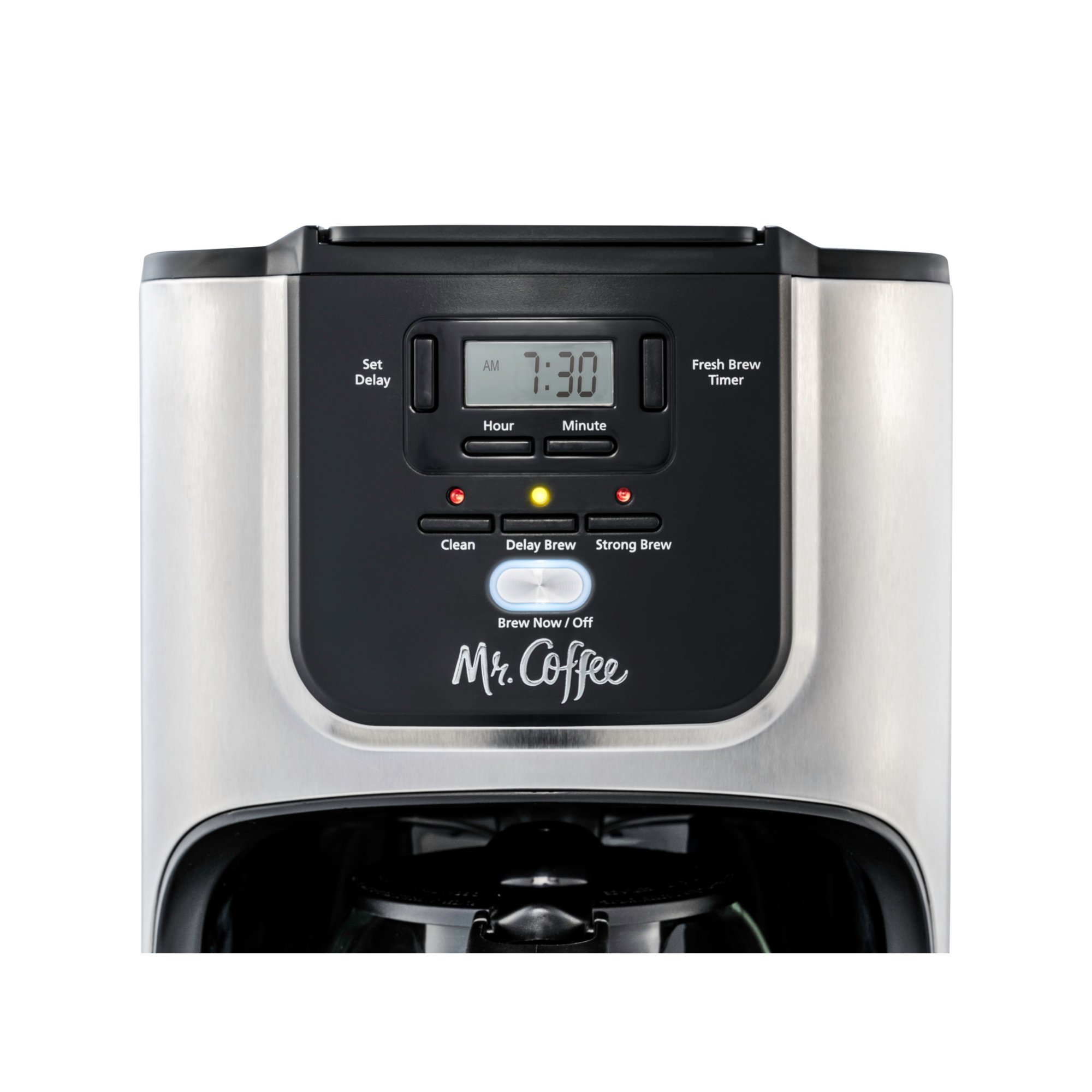 Mr. Coffee 12-Cup Programmable Coffeemaker, Rapid Brew, Red – R