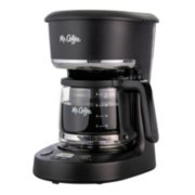 Mr. Coffee 5-Cup Digital Display Programmable Coffee Maker Mini Brew Now or  Later Auto Shut Off Arctic Blue