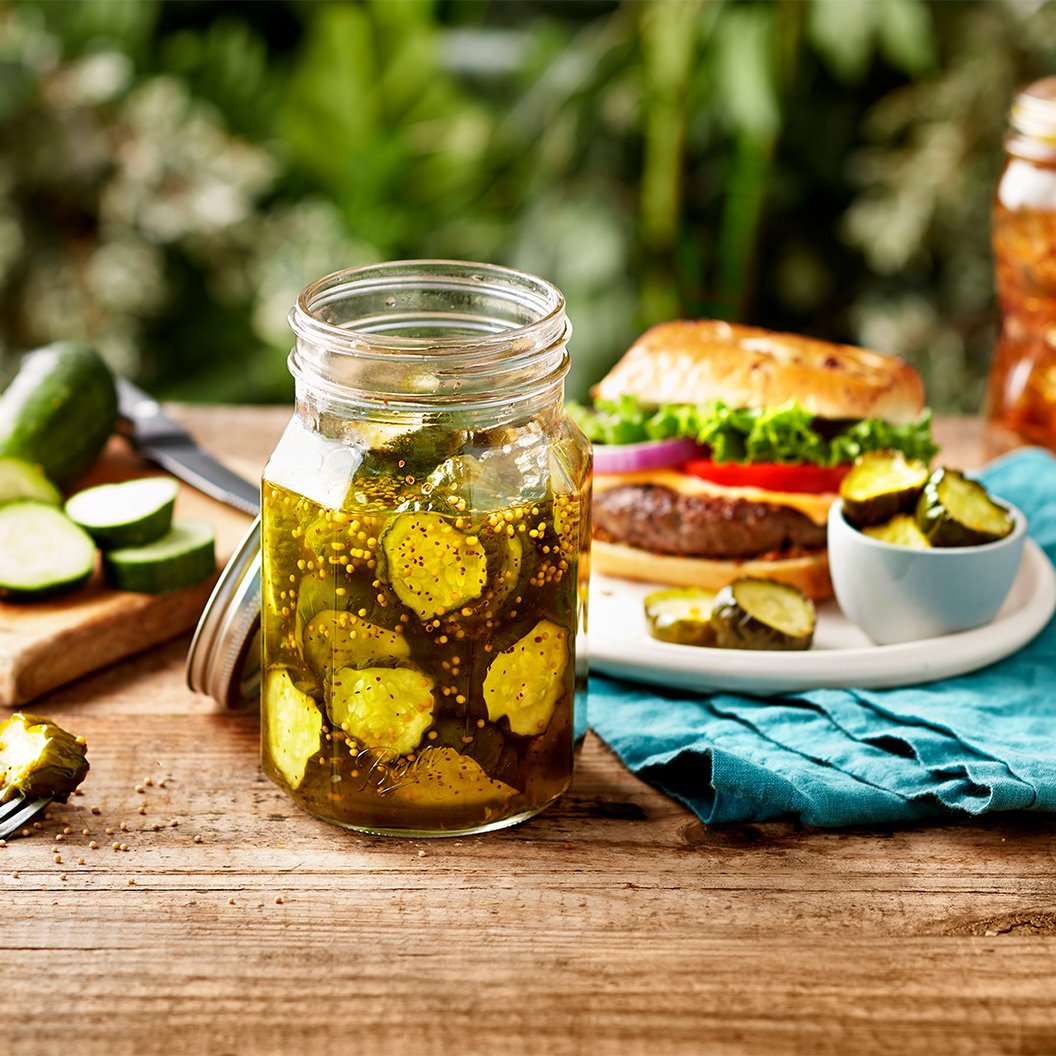 Bread And Butter Pickles Recipe Ball Mason Jars