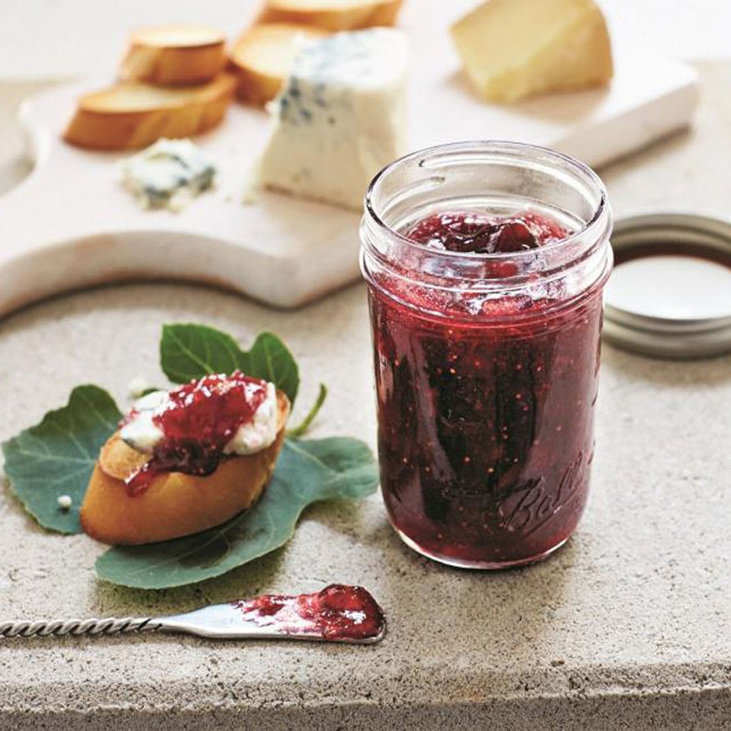 Fig Rosemary and Red Wine Jam Recipe Ball® Mason Jars