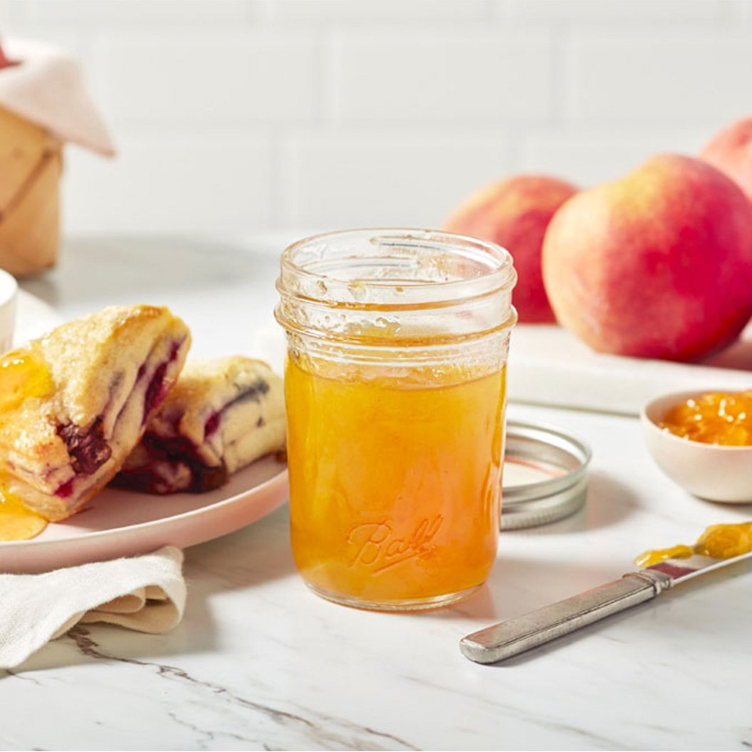 preserved peach jam