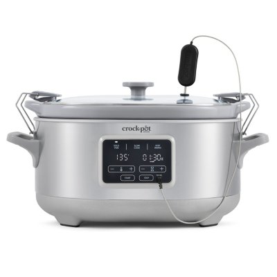 Crock-Pot®  Programmable 7-Quart Cook & Carry Slow Cooker with Sous Vide, Stainless Steel