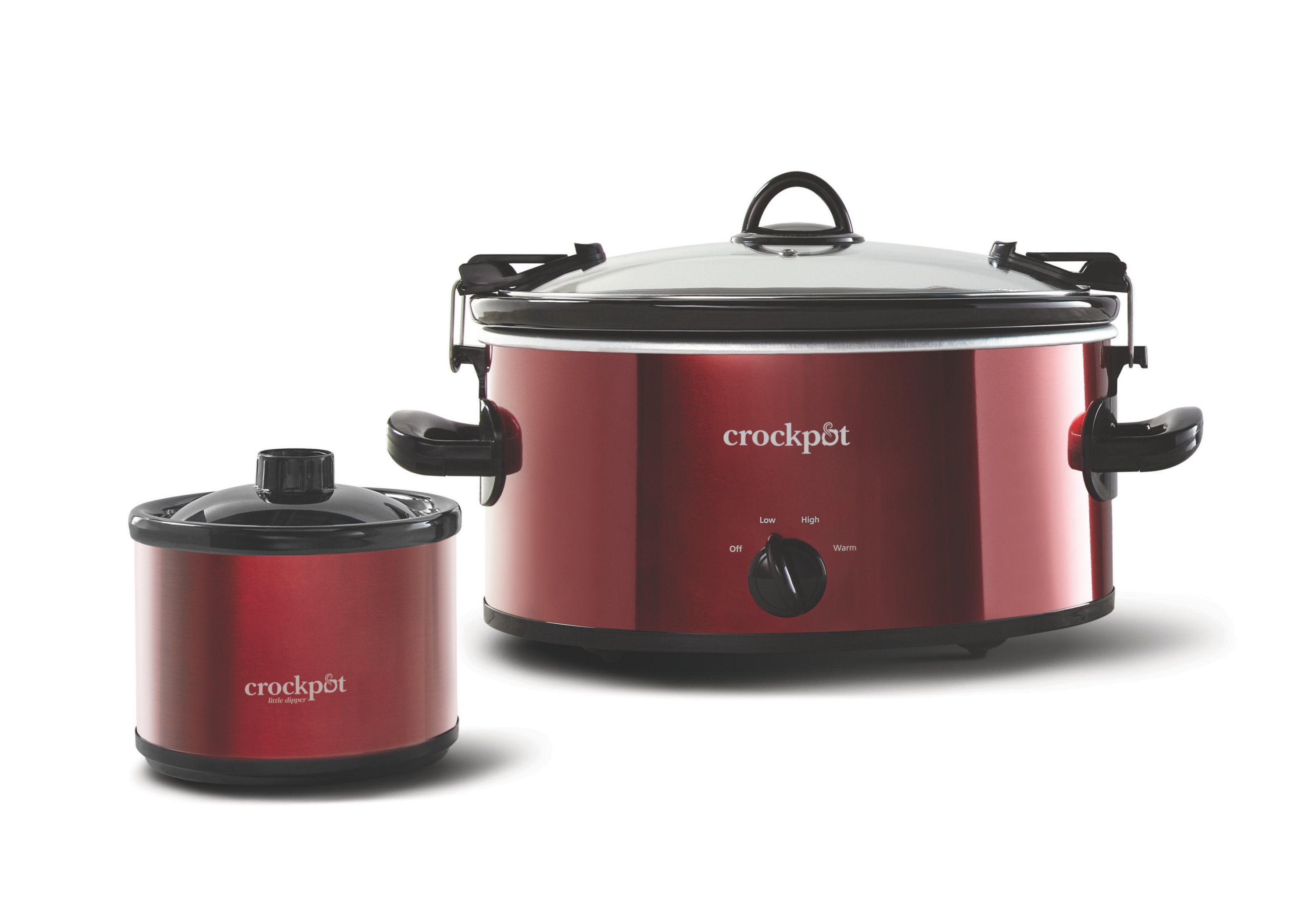 Crock-Pot Crock Pot SCV603-R-NP 6 Quart Manual Slow Cooker with Travel  Strap Red