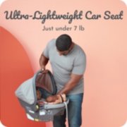Grey lightweight infant car seat image number 2