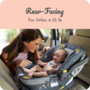 Grey rear facing infant car seat in car image number 4