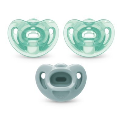 Nuk Newborn Baby Orthodontic Silicone Pacifiers Girl 0-2 Months 4 Pack 