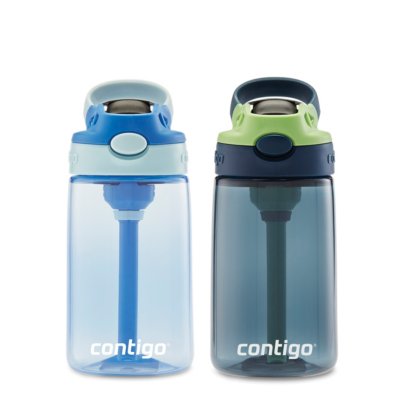 Contigo Kids Stainless Steel Water Bottle with Redesigned AUTOSPOUT Straw Taro & Juniper 13 oz 