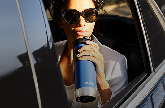  Contigo Pinnacle Vacuum-Insulated Stainless Steel Travel Mug  with Spill-Proof Lid, Reusable Coffee Cup or Water Bottle with Leak-Proof  Lid, Keeps Drinks Hot or Cold for Hours, 14oz Blue Slate : Home