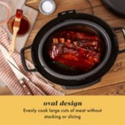 oval design evenly cook large cuts of meat without stacking or slicing image number 2
