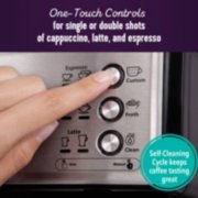 One-touch controls for espresso, cappuccino, and latte machine image number 4
