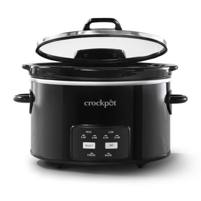 Crockpot™ 4.5-Quart Lift & Serve Hinged Lid Slow Cooker, One-Touch Control