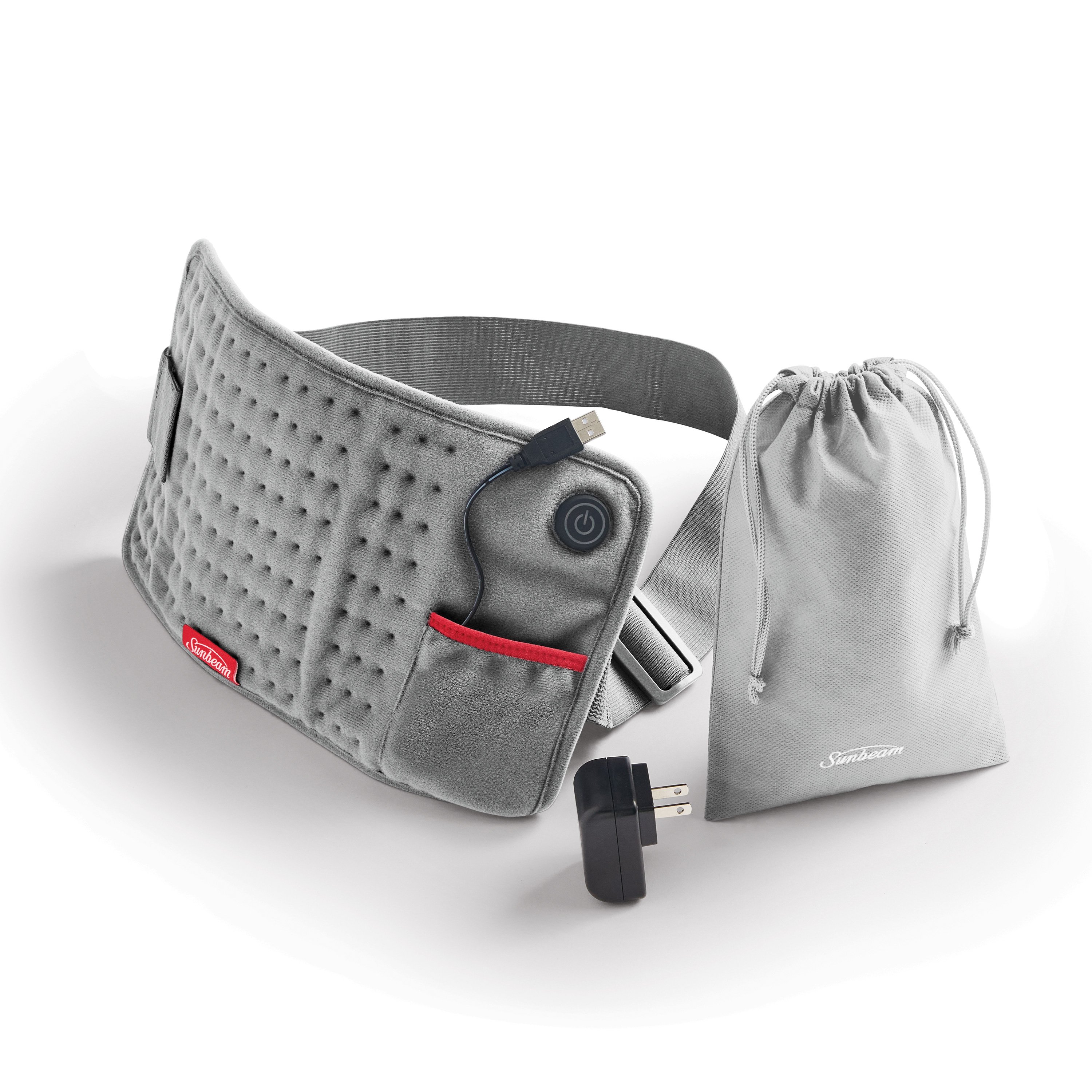 Premium GoHeat™ USB Powered Heating Pad, with Bonus Wall Adapter and