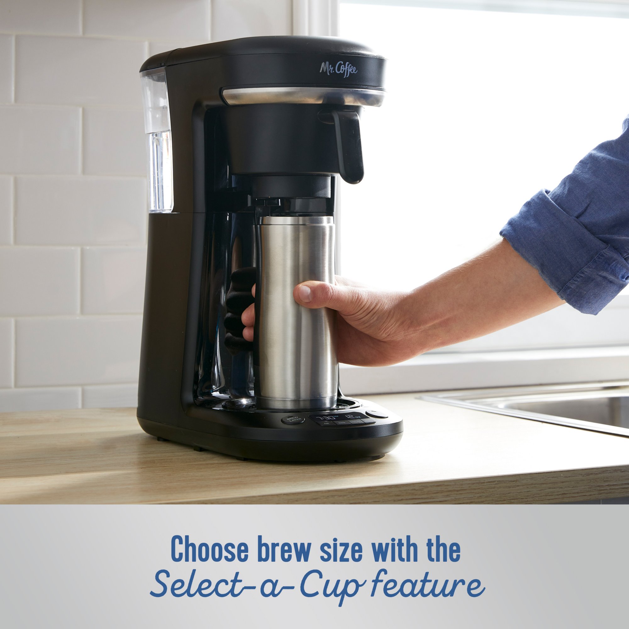 Mr. Coffee Pod & 10-Cup Space-Saving Combo Brewer – R & B Import