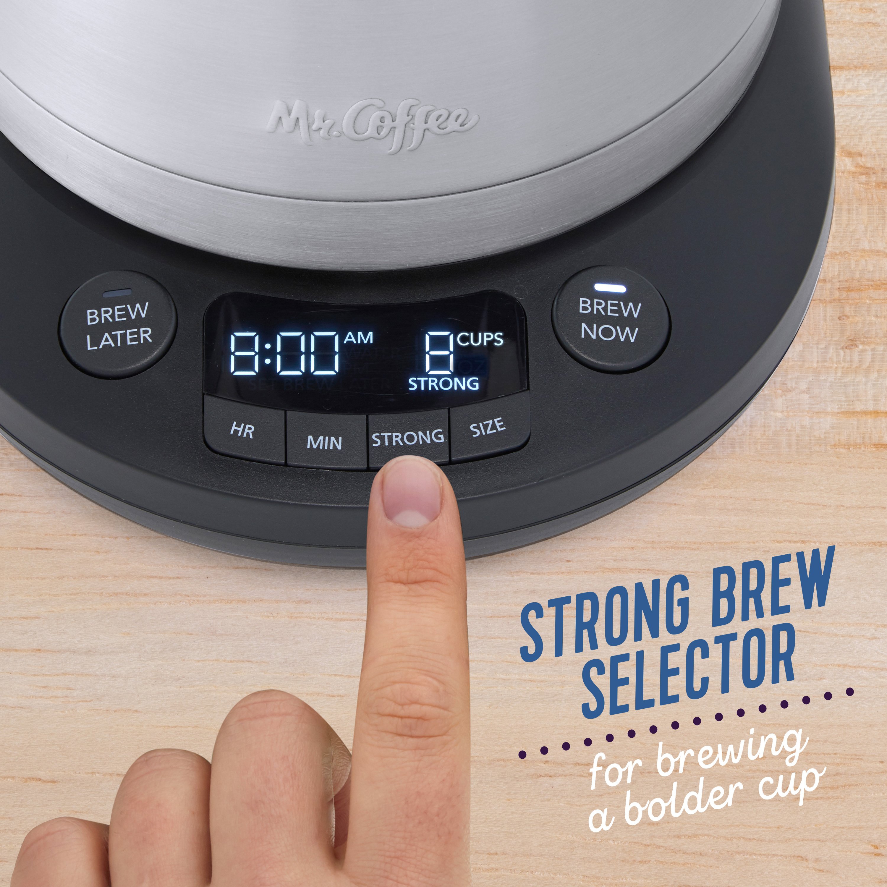 Mr. Coffee Pod and 10-Cup Space-Saving Combo Brewer in Black