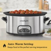 auto-warm setting keeps food at the perfect serving temperature slow cooker image number 3
