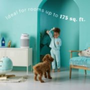 Child and dog with purifier ideal for rooms up to one hundred seventy five square feet image number 6