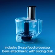 includes 5 cup food processor bowl attachment with slicing disk image number 5
