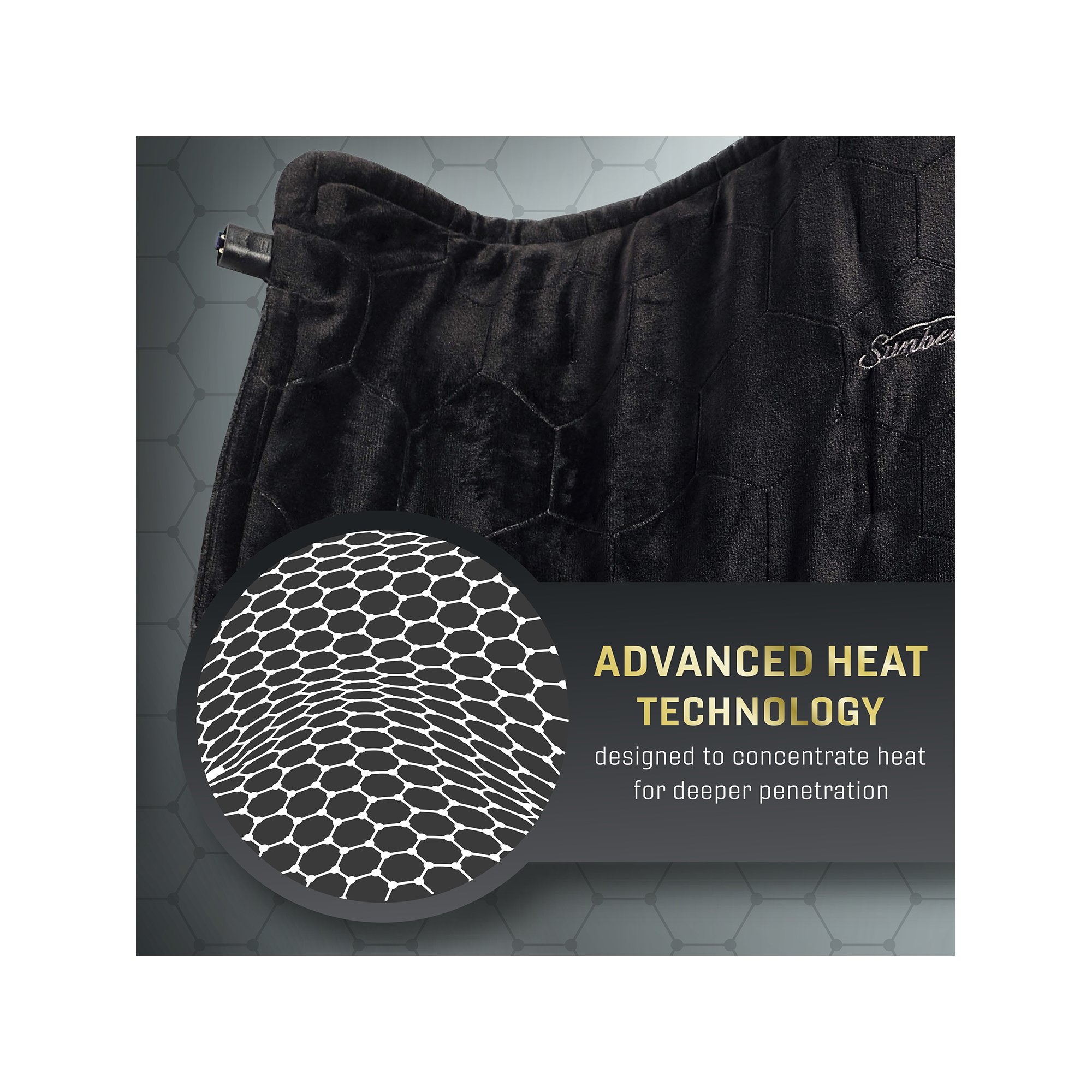 Sunbeam AdvancedHeat Standard Sized Heating Pad Sunbeam Heating
