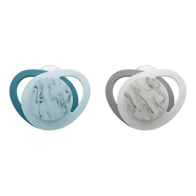 NUK Space Orthodontic Pacifiers, 0-6 Months, 2 Pack 0-6 Month (kids)  Cat/Firefly 