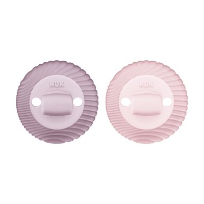 Sucettes rose silicone 18-36 mois Classic night NUK