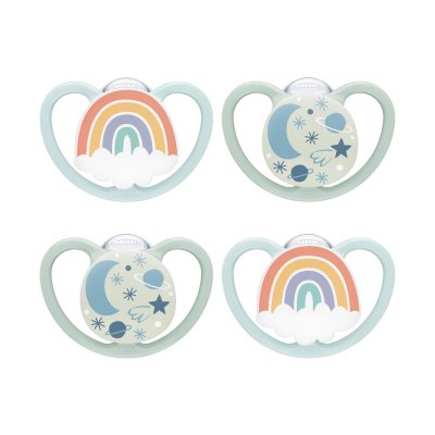 NUK Space™ Glow-in-the-Dark Orthodontic Pacifiers, 0-6 months