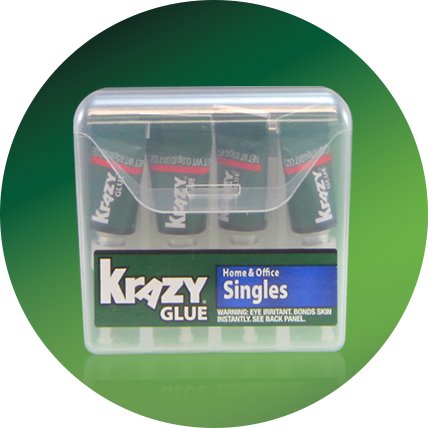 home and office singles crazy glue pack icon