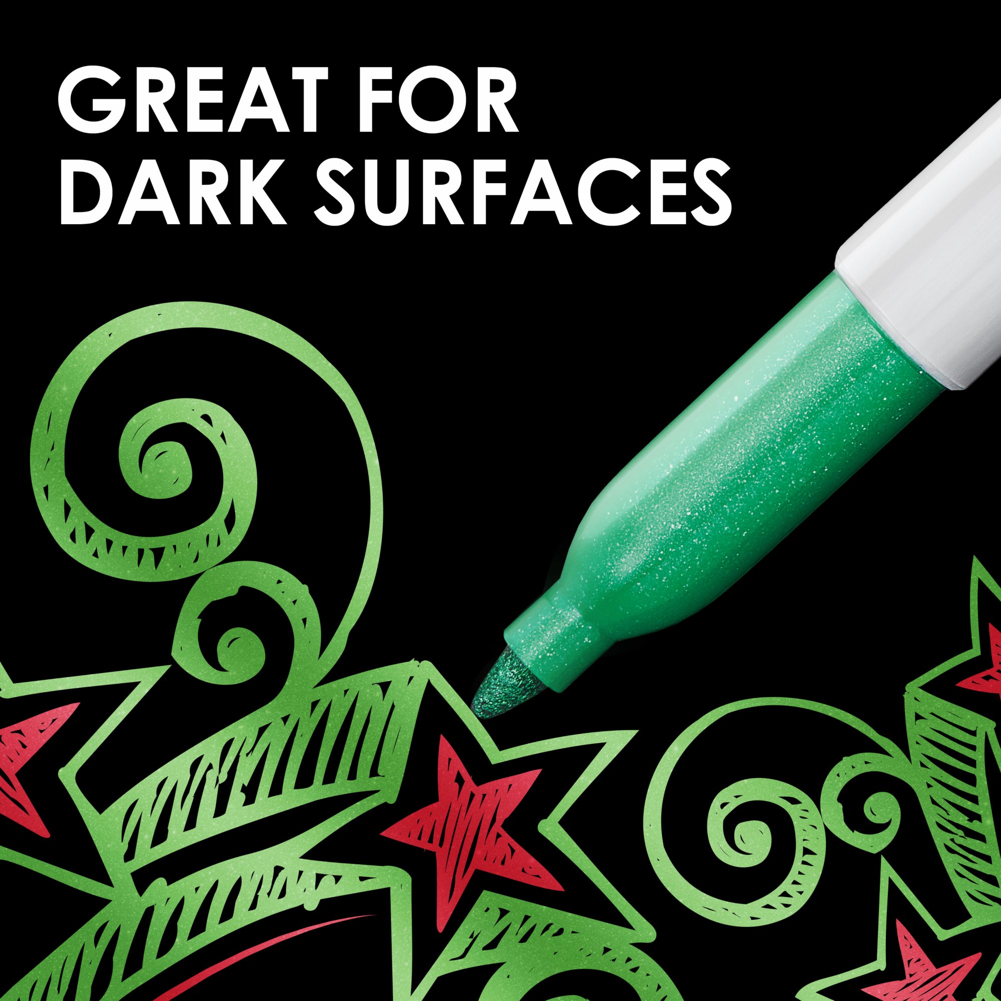 NIP Set of 6 SHARPIE METALLIC Fine Tip Permanent Markers-Great for dark  surface