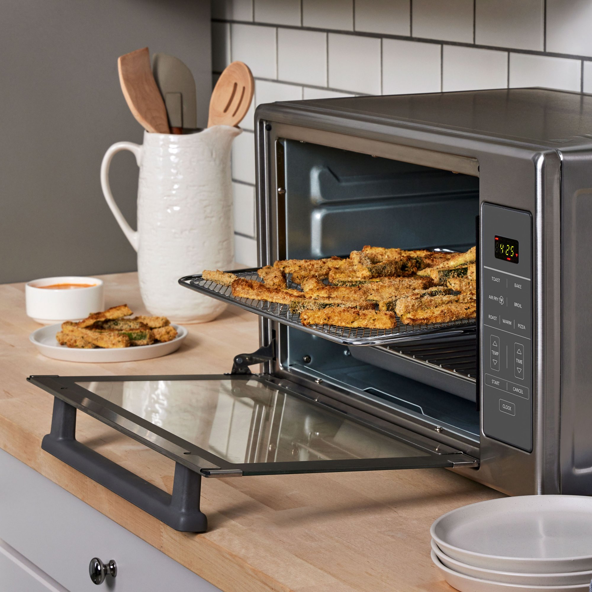 Zell 10In1 Convection Oven, 24Qt Air Fryer Combo, Countertop Air