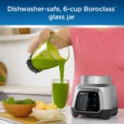 dishwasher safe, six cup boroclass glass jar image number 5