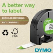 Replace DYMO LetraTag Paper 5PK 91220 White Label Tape Cassate Maker 12mm x 4m 