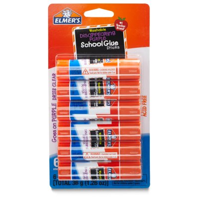 Elmer's Disappearing Purple School Glue Sticks, Small