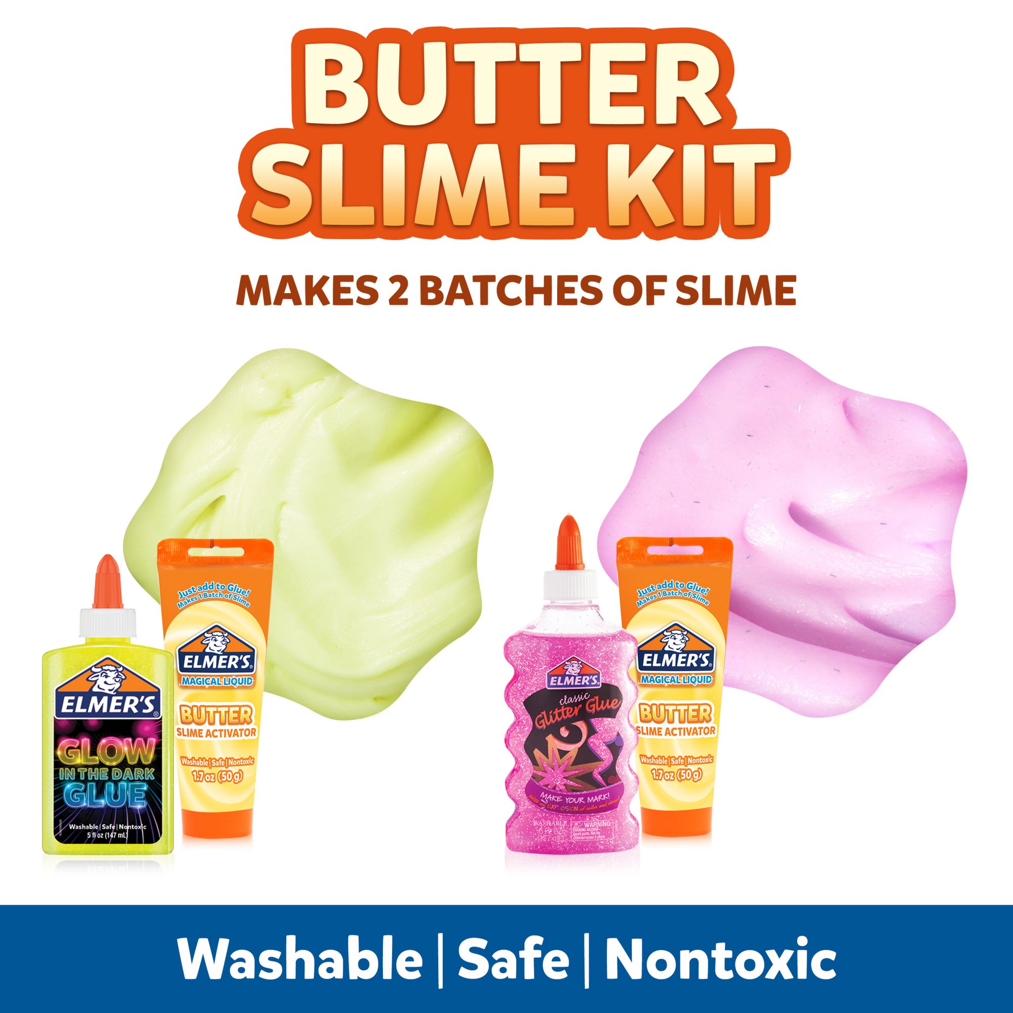 NEW Elmer's Slime Kit Reviews!! Cosmic Shimmer, Fluffy, and Butter