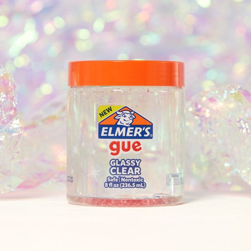 gue premade slime, unscented glassy clear