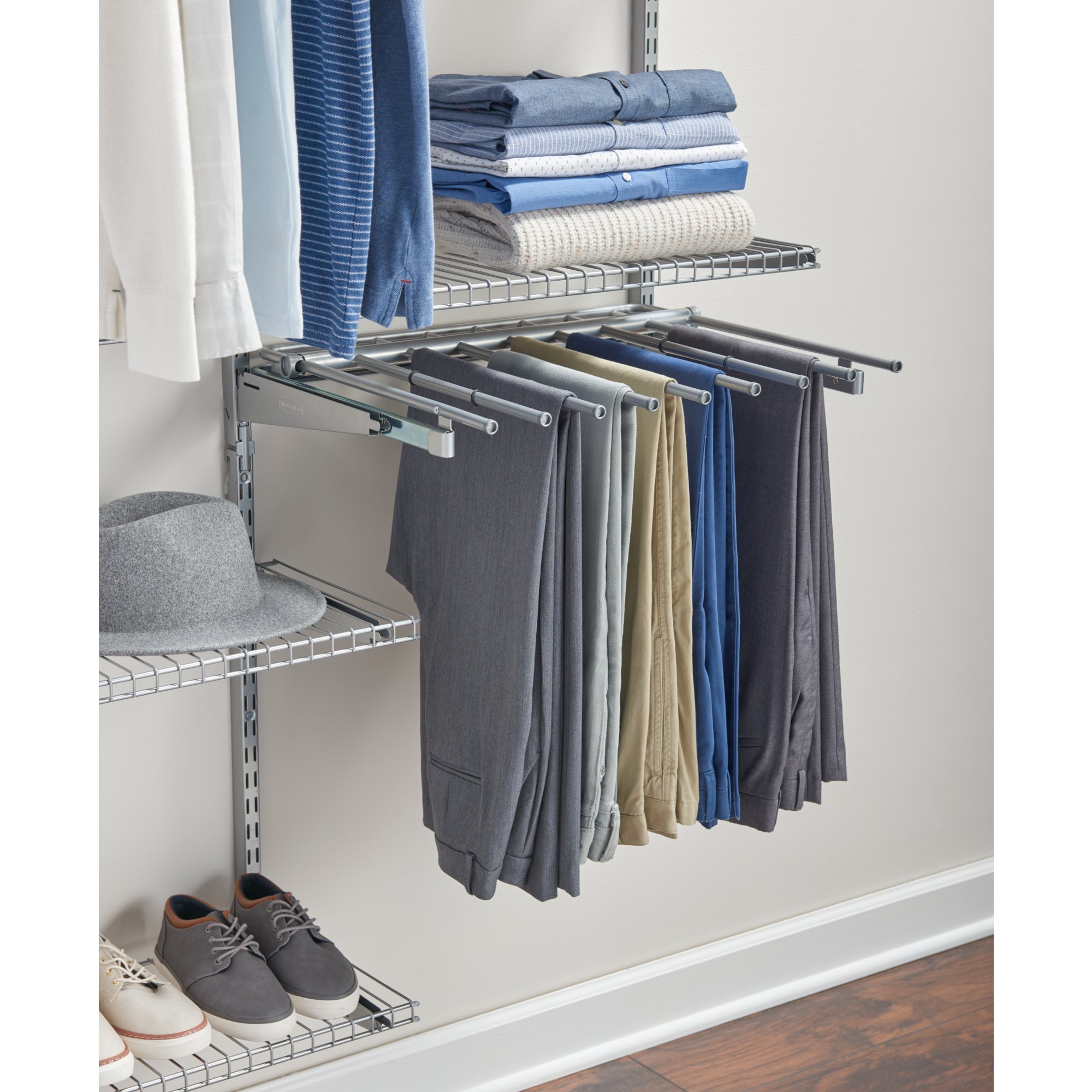 Gliding sales pant rack
