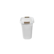 rubbermaid 5.3 gallon trash can with liner lock side view image number 3