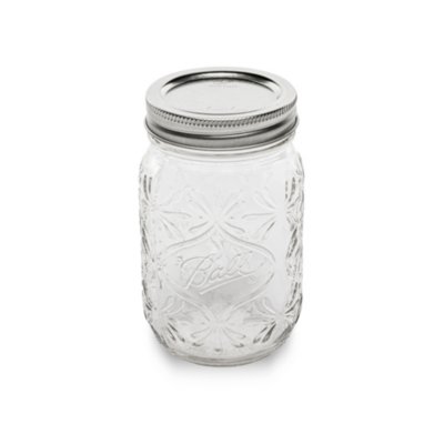 Mason Jar 16 Oz. Glass Mugs with Handle and Lid Set Of 4 - Home Essentials  & Beyond - Old Fashioned Drinking Glass Bottles Original Mason Jar Pint