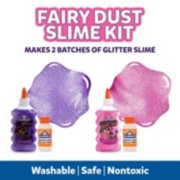 fairy dust slime kit, makes 2 batches of glitter slime, washable, safe, nontoxic image number 5