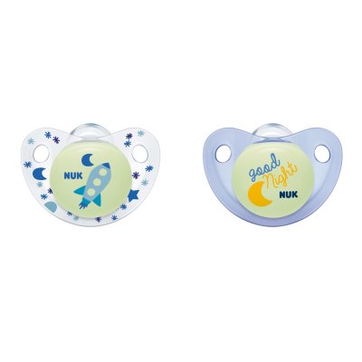 Cute-as-a-Button Glow-in-the-Dark Orthodontic Pacifiers
