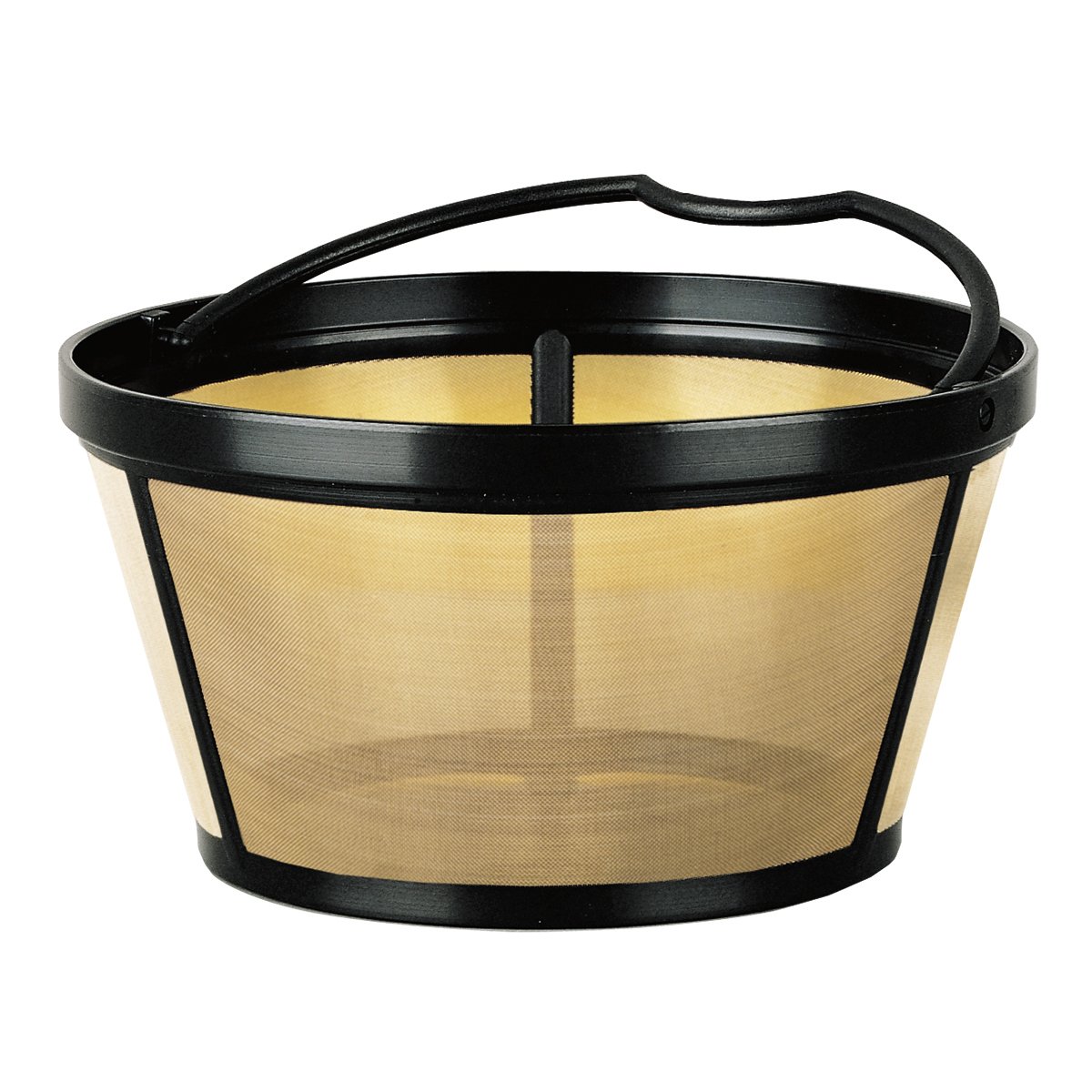 Reusable 8-12 Cup Basket Coffee Filter - Fits Mr. Coffee, Black + Deck –  GoldTone