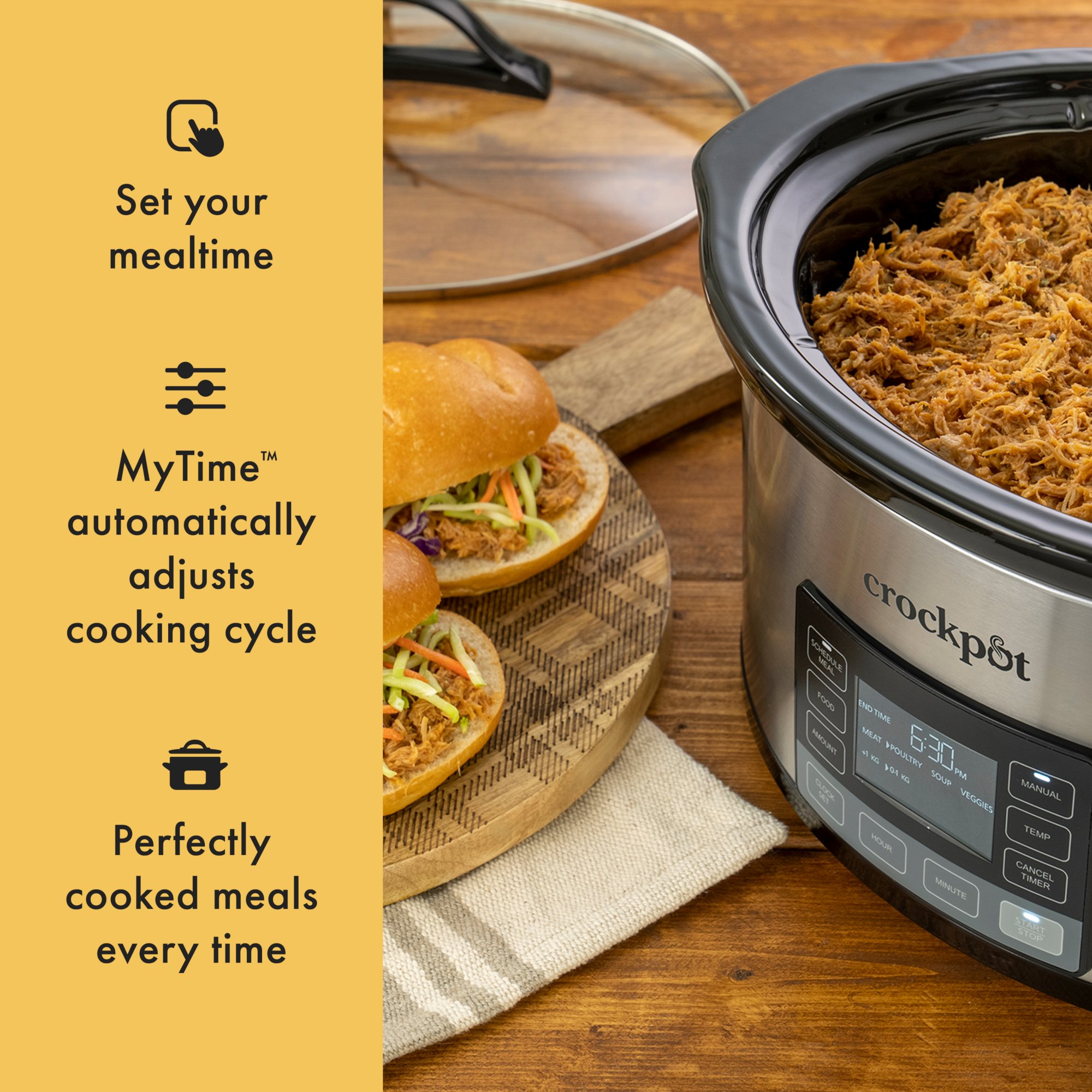 Crockpot 8 Qt. Stainless Steel Slow Cooker - Power Townsend Company